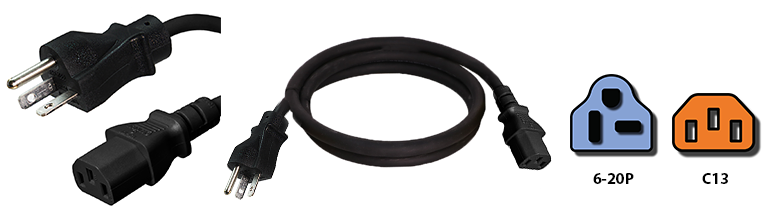 6-20p to c13 power cords