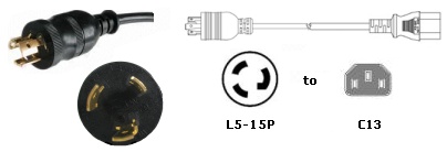 l5 15p to c13 power cables