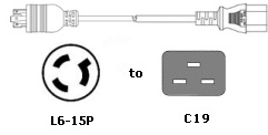 l6 15p to c19 cable