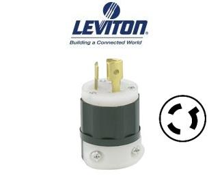 Picture of Leviton 4570-C - 15 AMP NEMA L6-15P Locking Power Plug