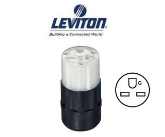 Picture of Leviton 5669-C NEMA 6-15R 15 AMP Straight Blade Power Connector