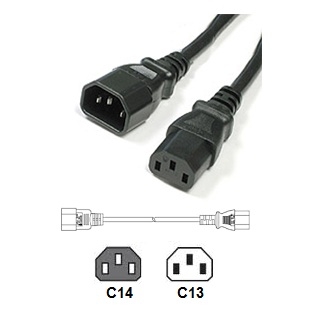 Picture of C14 to C13 Power Cords 13A/250V 16/3 AWG