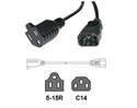 Picture of 5-15R to C14 Power Cords
