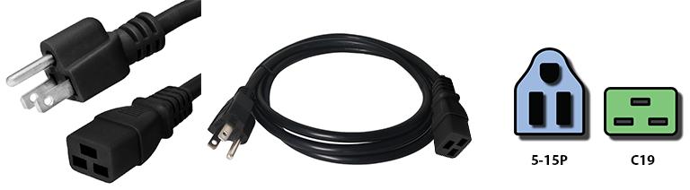 5-15p to c19 power cord