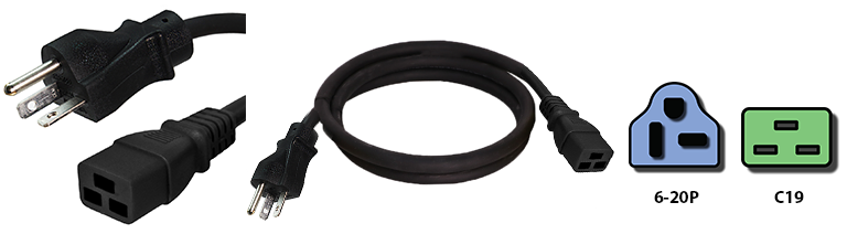 6-20p to c19 power cord