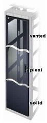 Vented, Solid and Plexiglas Doors for 19" Rack Enclosures