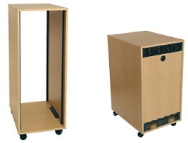 Maple Wood Grain Laminate A/V Racks