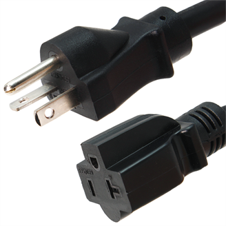Household electrical adapter NEMA 5-15P male to NEMA 5-20R female adapter 15-_ZD 
