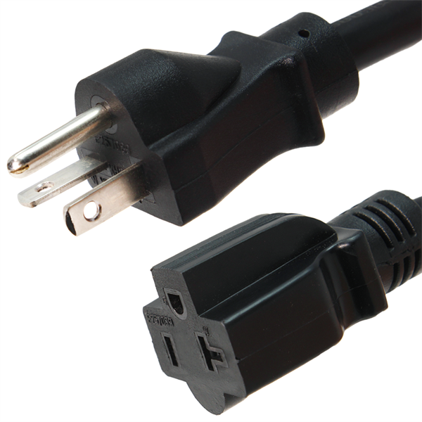 15 Foot 5-20P to 5-20R Power Cord - 20A, 125V