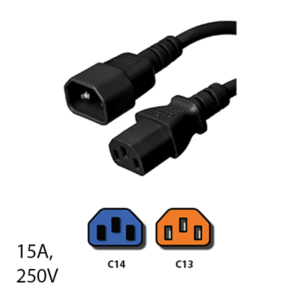 15A C14 to C13 Cords - Custom A/V Rack