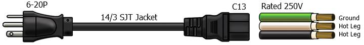 5-15 pc power cable