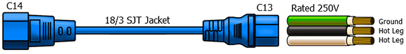 c14 c13 power cable
