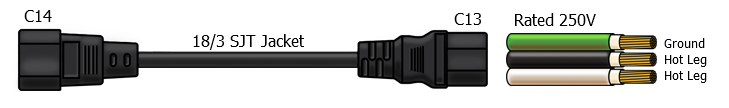 c14 c13 power cable