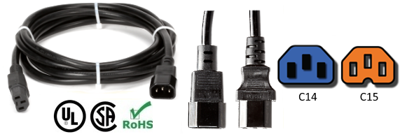 C14 to C13 power cord