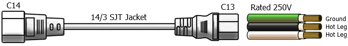 c14 c13 power cable