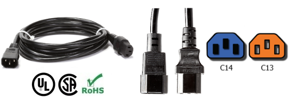 C14 to C13 power cord