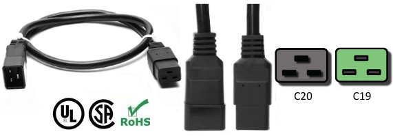 C14 to C13 power cord