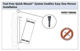 Tool-Free Quick-Mount system