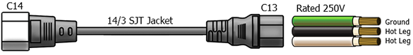 c14 c13 power cable