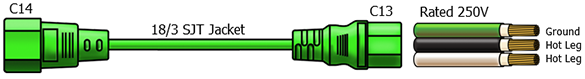 c14 c13 power cable
