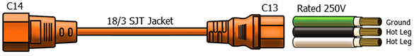 c14 c13 power cable
