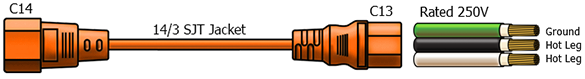 c14 c13 power cable