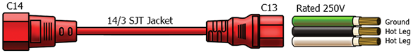 c14 c13 power cable
