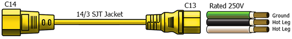 c14 c13 power cable