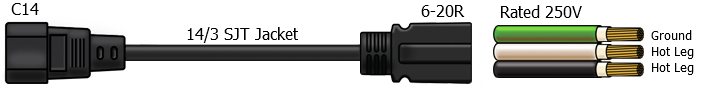 5-15 pc power cable