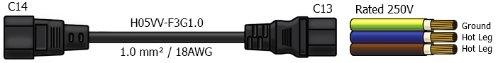 c14 c13 power cable