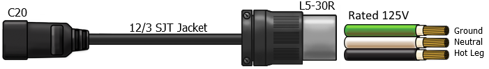 5-15 pc power cable
