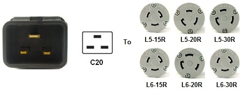 c20 plug adapter nema locking