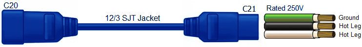 C14 to C13 power cord