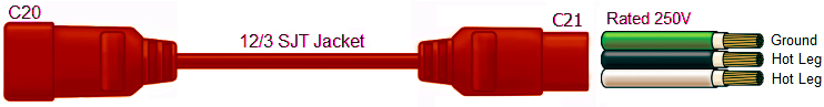 C14 to C13 power cord