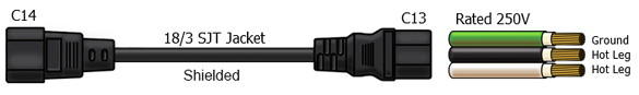 c14 c13 power cable