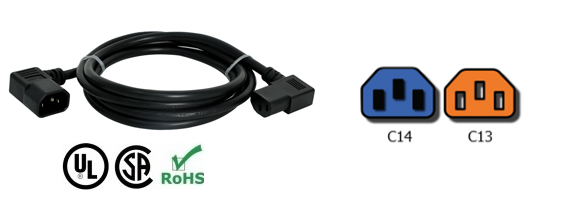 C14 to C13 power cord