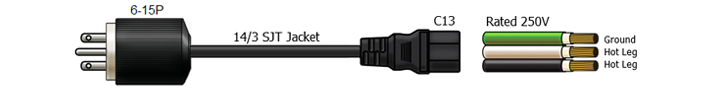 5-15 pc power cable